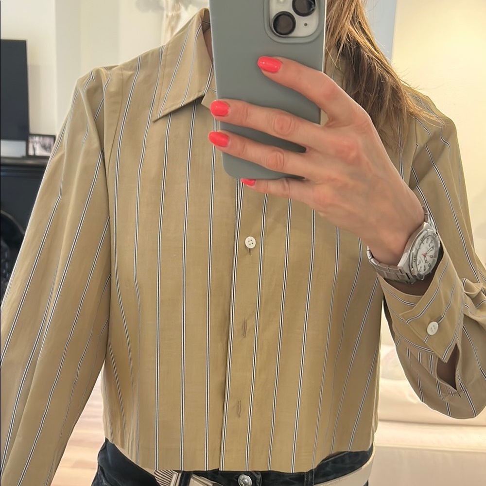 Moussy Never Worn Cropped Button Down Shirt
